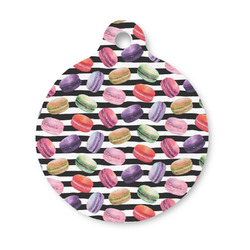 Macarons Round Pet ID Tag - Small