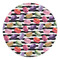Macarons Round Stone Trivet - Front View