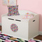 Macarons Round Wall Decal on Toy Chest