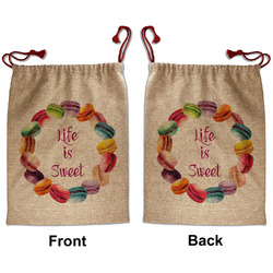 Macarons Santa Sack - Front & Back