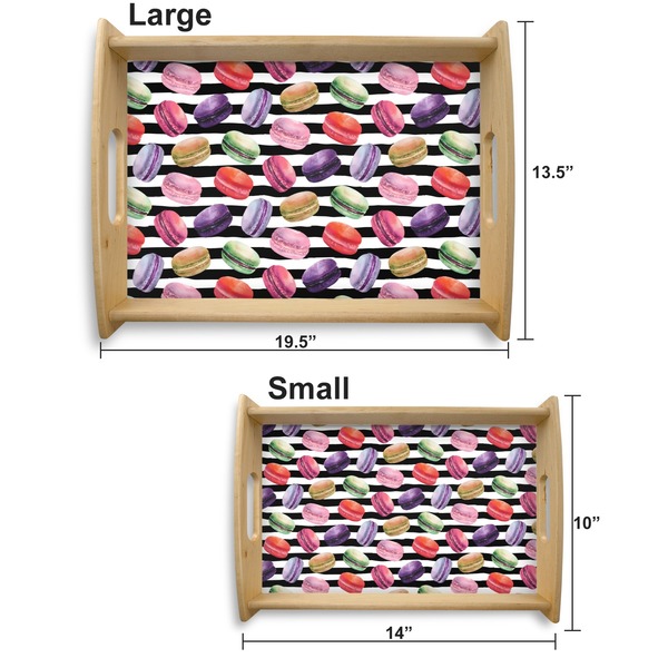 Macarons Serving Tray Wood Sizes