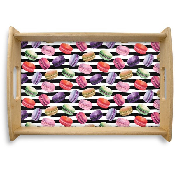 Custom Macarons Natural Wooden Tray - Small
