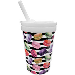 Macarons Sippy Cup with Straw