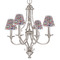 Macarons Small Chandelier Shade - LIFESTYLE (on chandelier)