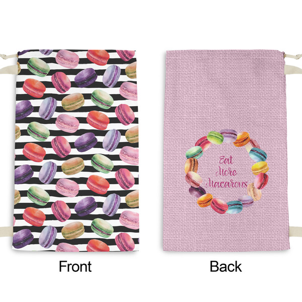 Macarons Small Laundry Bag - Front & Back View