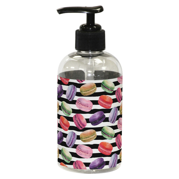 Custom Macarons Plastic Soap / Lotion Dispenser (8 oz - Small - Black)