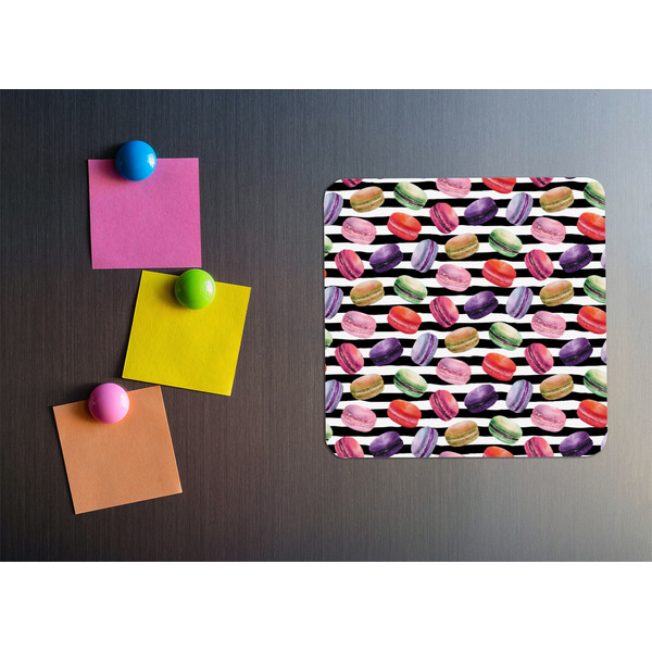Macarons Square Fridge Magnet - LIFESTYLE