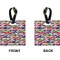 Macarons Square Luggage Tag (Front + Back)