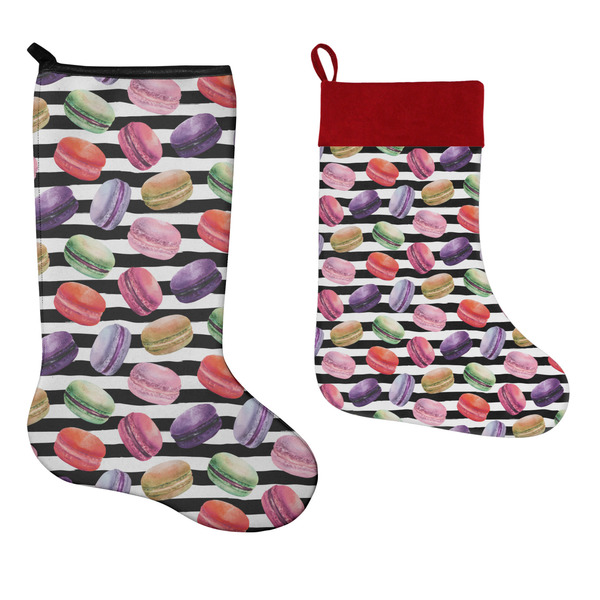 Macarons Stockings - Side by Side compare