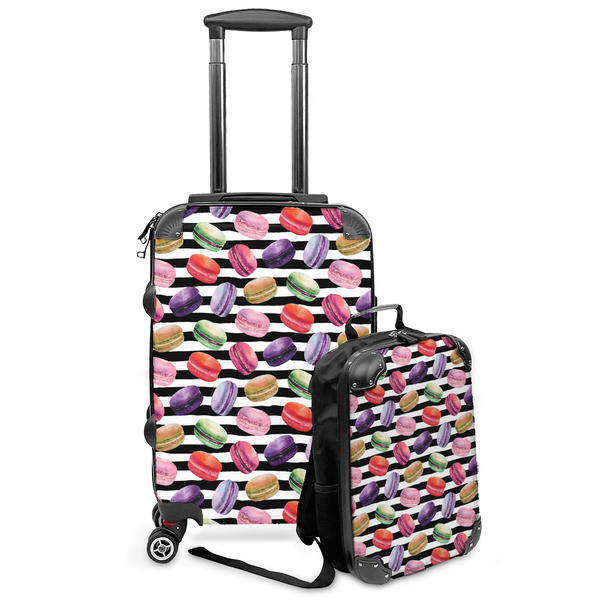 Custom Macarons Kids 2-Piece Luggage Set - Suitcase & Backpack