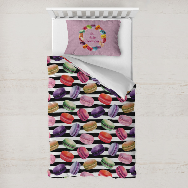 Custom Macarons Toddler Bedding