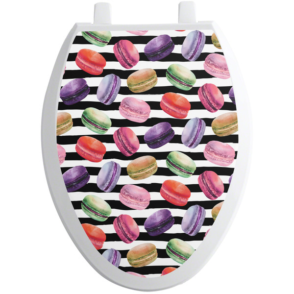 Macarons Toilet Seat Decal Elongated