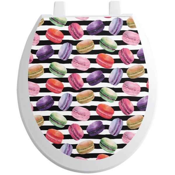 Custom Macarons Toilet Seat Decal