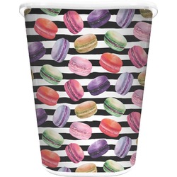 Macarons Waste Basket - Double Sided (White) (Personalized)