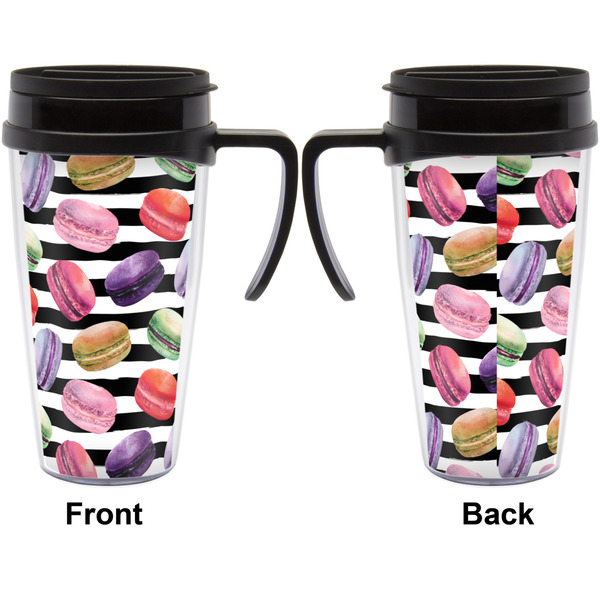Macarons Travel Mug with Black Handle - Approval