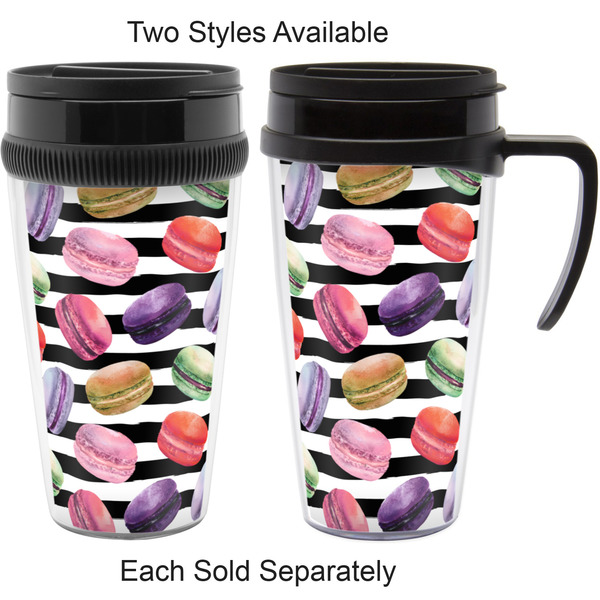 Macarons Travel Mugs - with & without Handle
