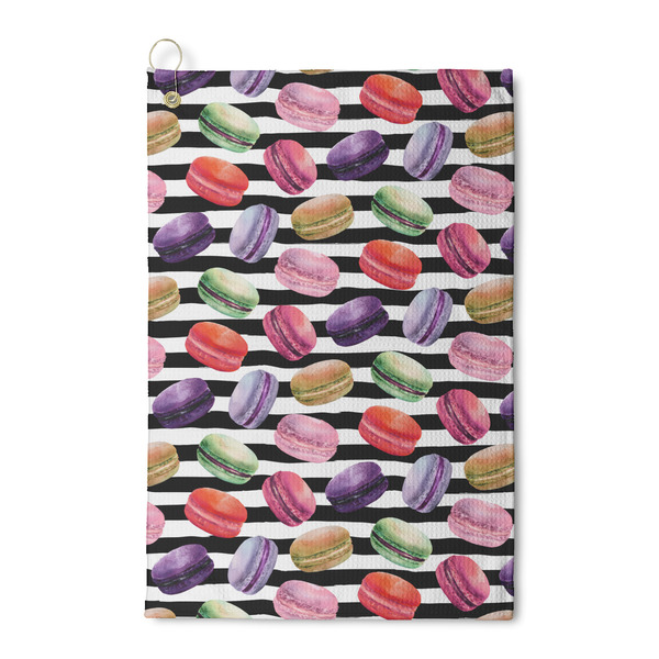 Custom Macarons Waffle Weave Golf Towel