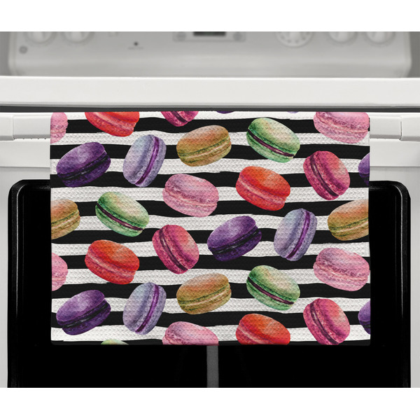 Macarons Waffle Weave Towel - Full Color Print - Lifestyle2 Image
