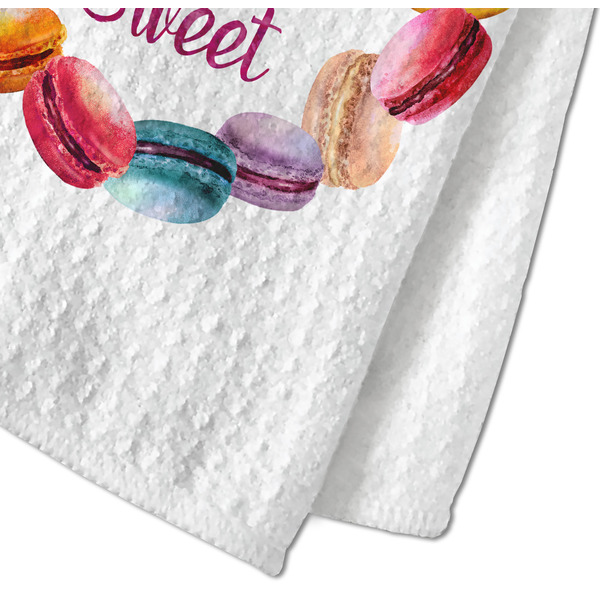 Macarons Waffle Weave Towel - Closeup of Material Image