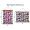 Macarons Wall Hanging Tapestries - Parent/Sizing