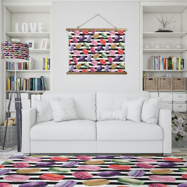 Macarons Wall Hanging Tapestry - IN CONTEXT
