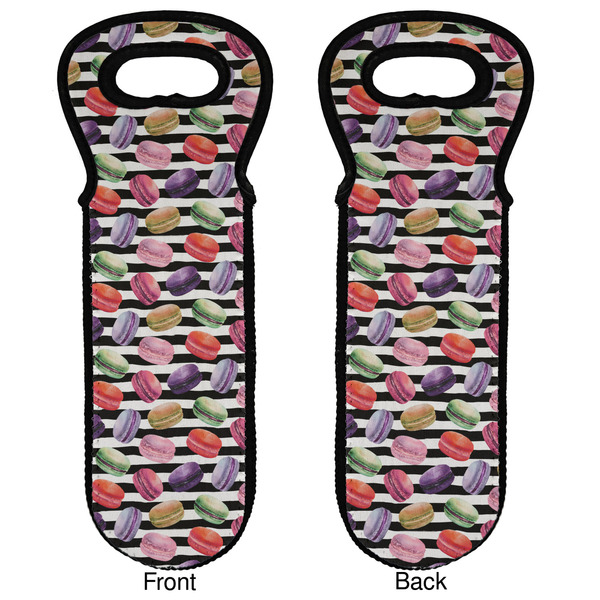 Macarons Wine Tote Front & Back