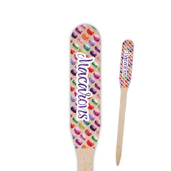 Macarons Paddle Wooden Food Picks - Single Sided