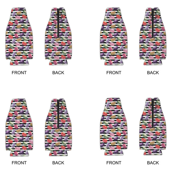Macarons Zipper Bottle Cooler - Set of 4 - APPROVAL