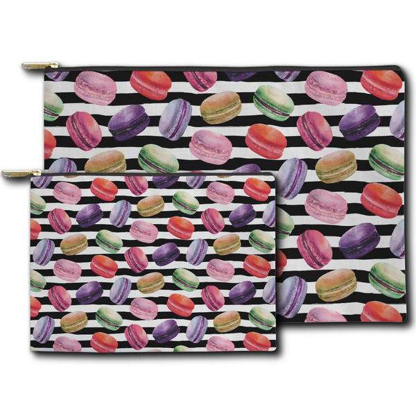 Macarons Zippered Pouches - Size Comparison