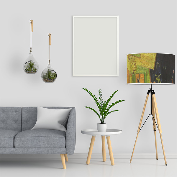 Cafe Terrace at Night (Van Gogh 1888) 12" Drum Lampshade - LIFESTYLE