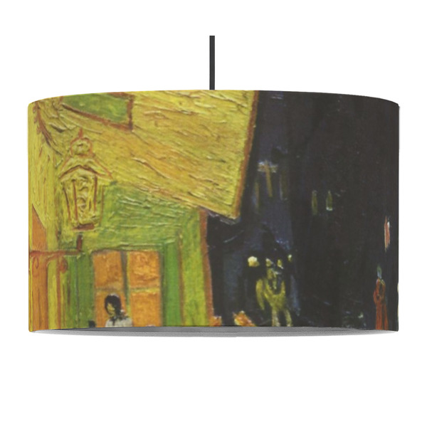 Cafe Terrace at Night (Van Gogh 1888) 12" Drum Lampshade - PENDANT (Fabric)
