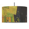 Cafe Terrace at Night (Van Gogh 1888) 12" Drum Lampshade - PENDANT (Fabric)