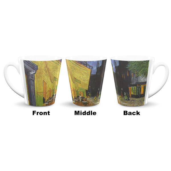 Cafe Terrace at Night (Van Gogh 1888) 12 Oz Latte Mug - Approval
