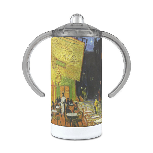 Custom Cafe Terrace at Night (Van Gogh 1888) 12 oz Stainless Steel Sippy Cup