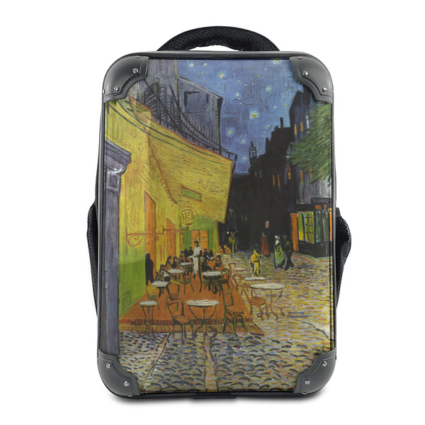 Custom Cafe Terrace at Night (Van Gogh 1888) 15" Hard Shell Backpack