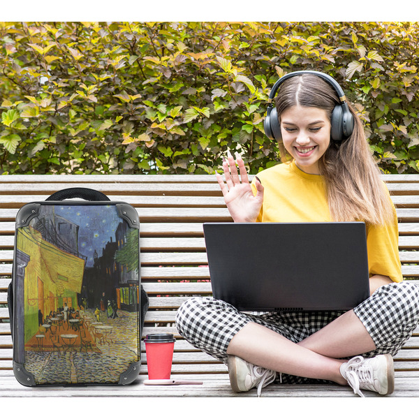 Cafe Terrace at Night (Van Gogh 1888) 15" Backpack - LIFESTYLE