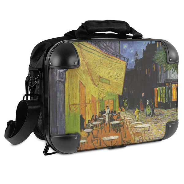 Custom Cafe Terrace at Night (Van Gogh 1888) Hard Shell Briefcase