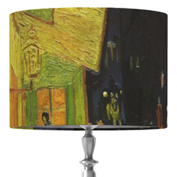 Cafe Terrace at Night (Van Gogh 1888) 16" Drum Lamp Shade - Fabric