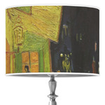 Cafe Terrace at Night (Van Gogh 1888) 16" Drum Lamp Shade - Poly-film