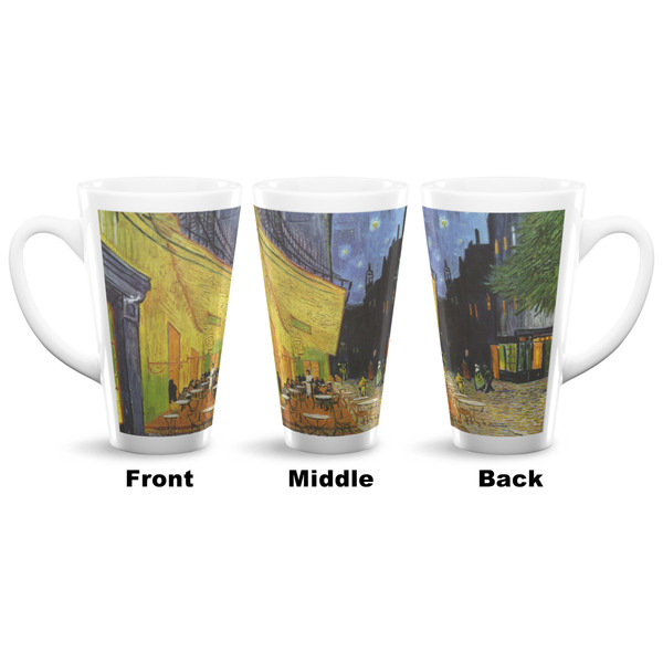 Cafe Terrace at Night (Van Gogh 1888) 16 Oz Latte Mug - Approval