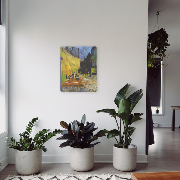 Cafe Terrace at Night (Van Gogh 1888) 16x20 - Canvas Print - In Context