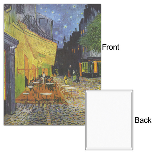 Cafe Terrace at Night (Van Gogh 1888) 16x20 - Matte Poster - Front & Back