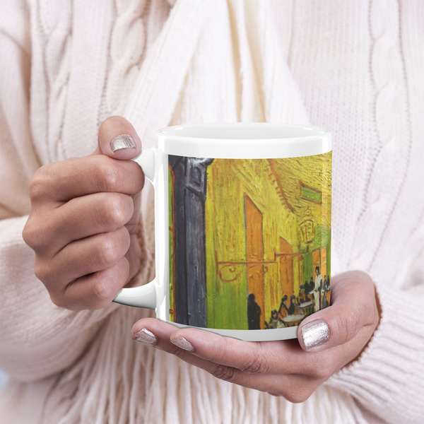 Cafe Terrace at Night (Van Gogh 1888) 20oz Coffee Mug - LIFESTYLE