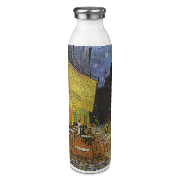 Custom Cafe Terrace at Night (Van Gogh 1888) 20oz Stainless Steel Water Bottle - Full Print