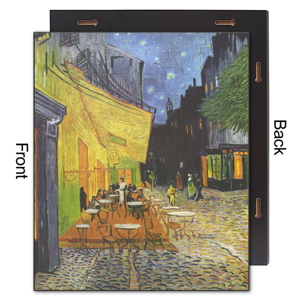 Cafe Terrace at Night (Van Gogh 1888) 20x24 Wood Print - Front & Back View