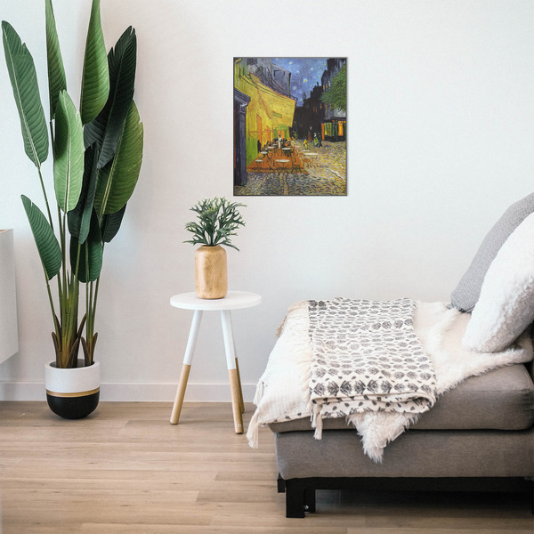 Cafe Terrace at Night (Van Gogh 1888) 20x24 Wood Print - In Context