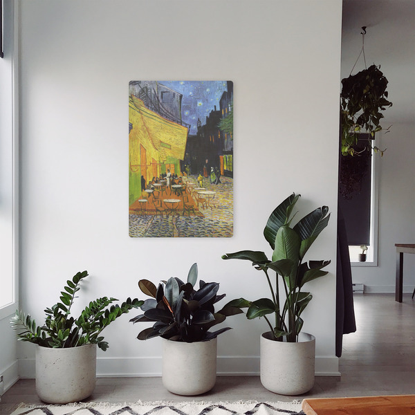 Cafe Terrace at Night (Van Gogh 1888) 20x30 - Canvas Print - In Context