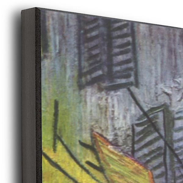Cafe Terrace at Night (Van Gogh 1888) 20x30 Wood Print - Closeup