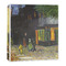 Cafe Terrace at Night (Van Gogh 1888) 3-Ring Binder - 1" - Main