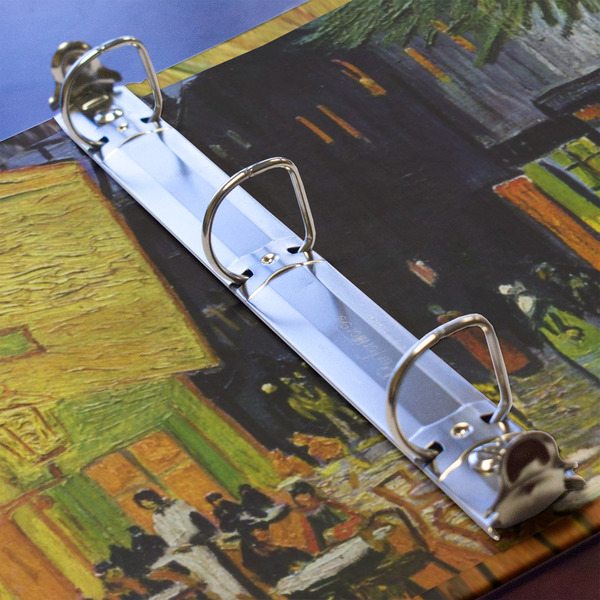 Cafe Terrace at Night (Van Gogh 1888) 3 Ring Binders - Full Wrap - 1" - Detail